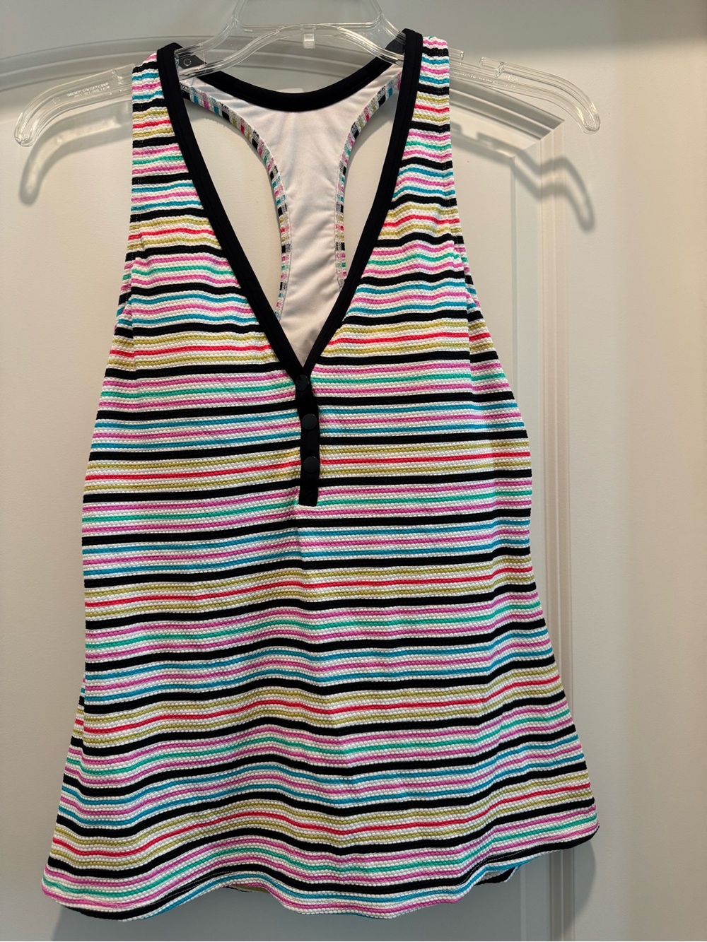 Beach House Multi-Striped Racerback Top